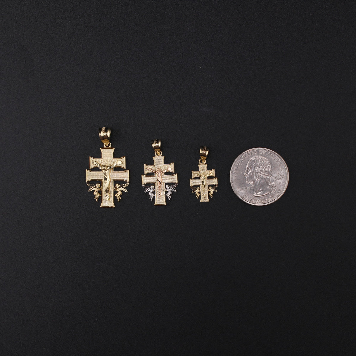10K Cross YG Pendant