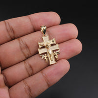 10K Cross YG Pendant