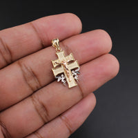 10K Cross YG Pendant