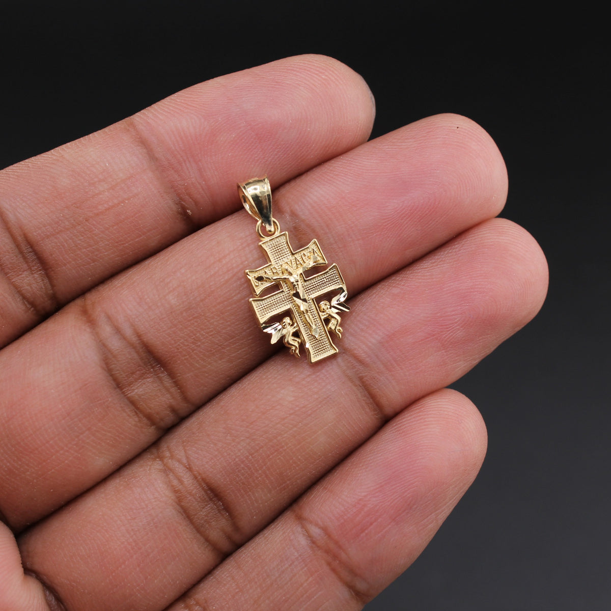 10K Cross YG Pendant