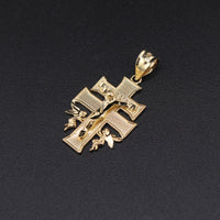 10K Cross YG Pendant