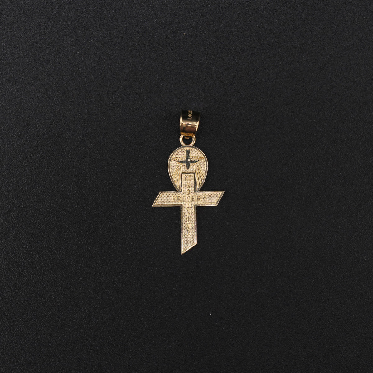 10K YG Cross Charm