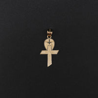 10K YG Cross Charm