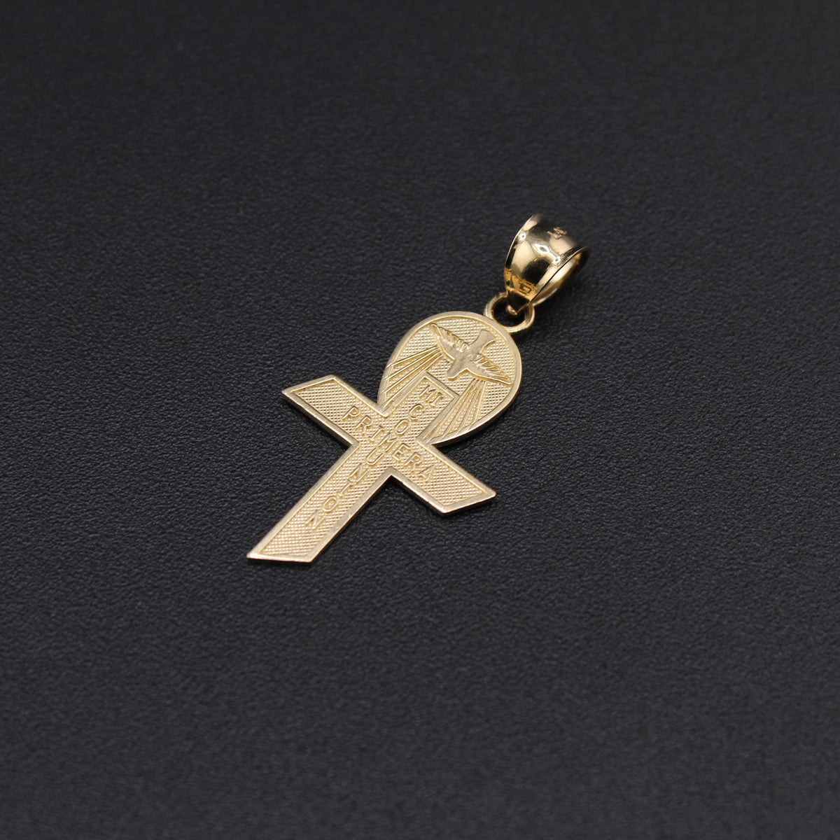 10K YG Cross Charm