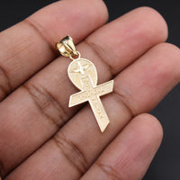 10K YG Cross Charm
