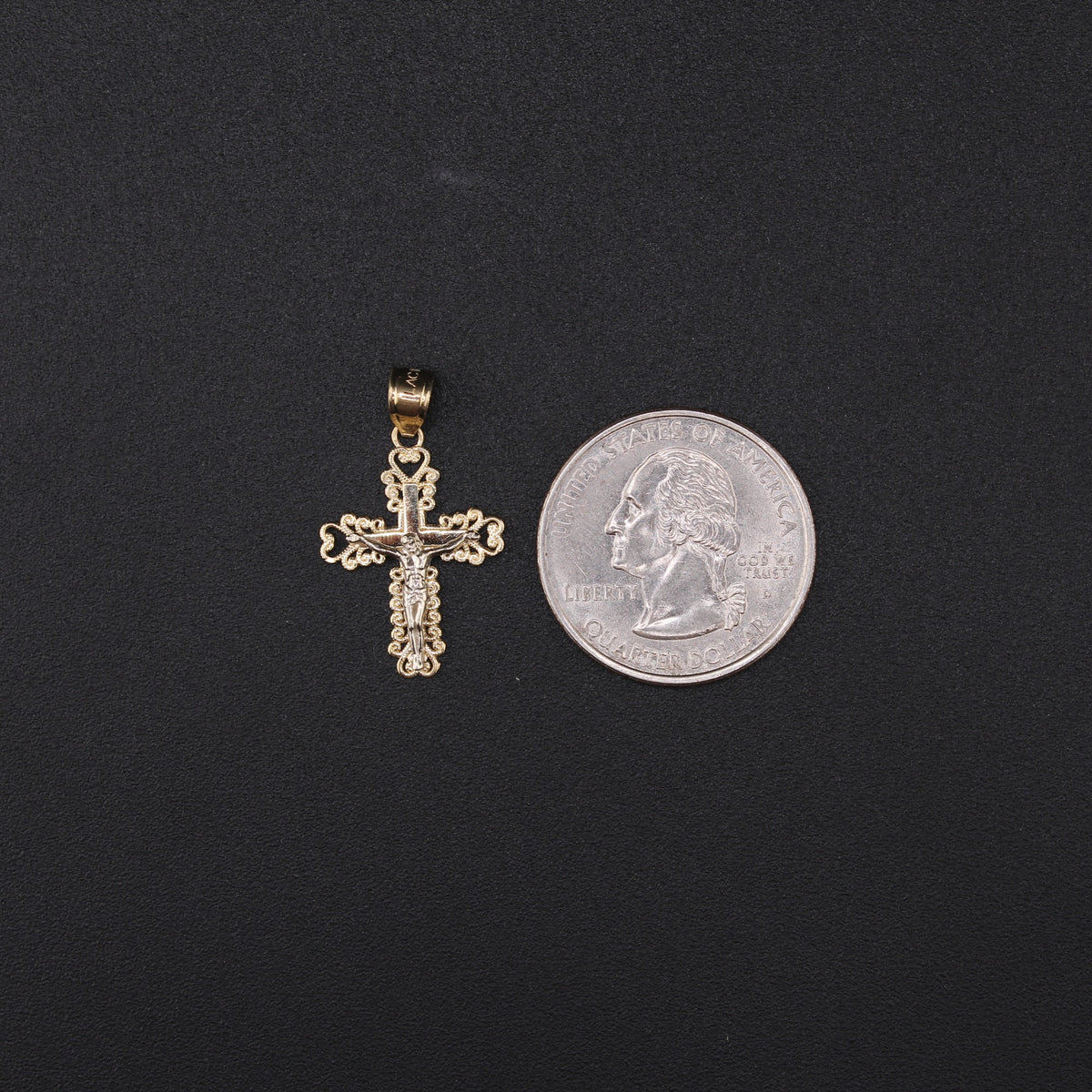 10K YG Pendant Cross