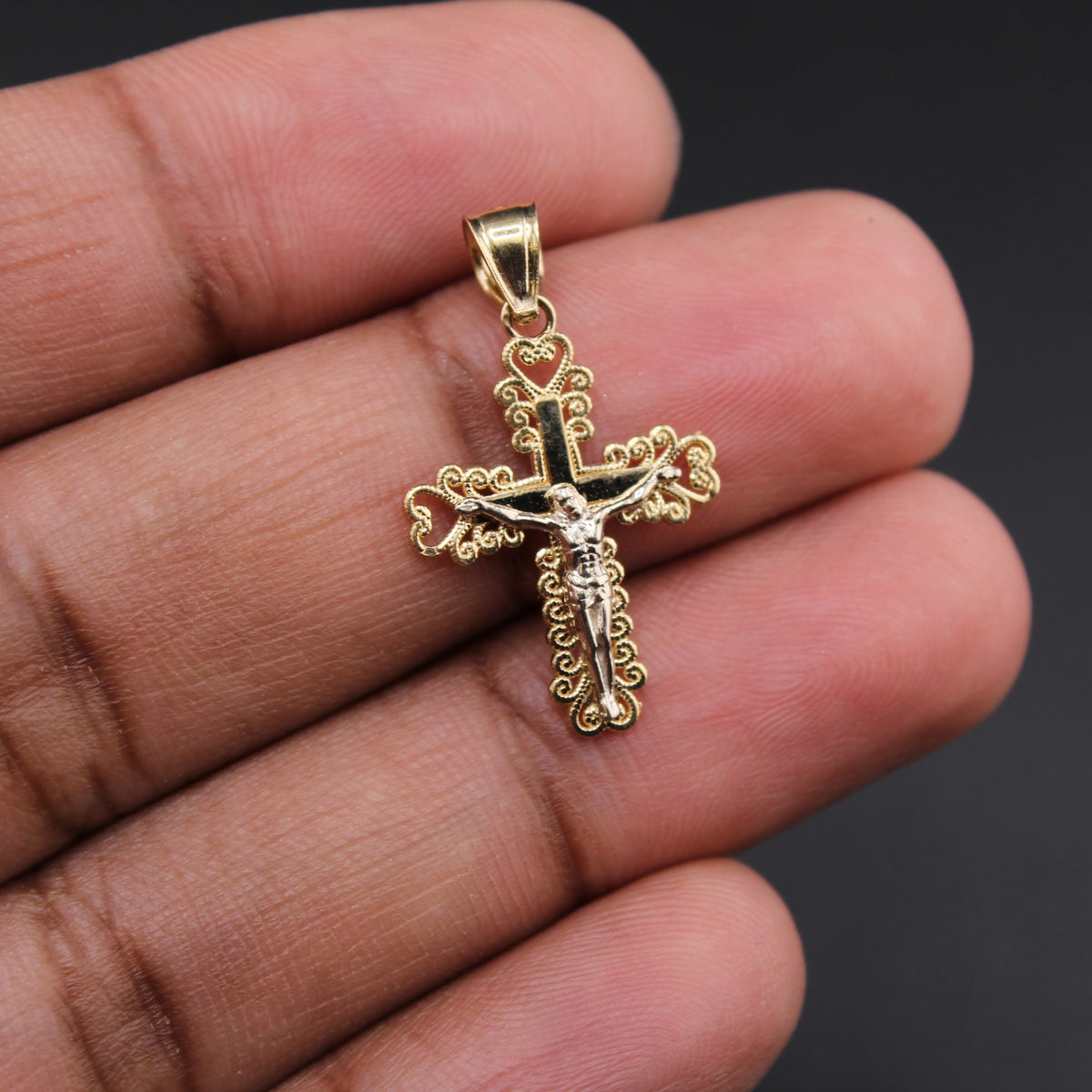 10K YG Pendant Cross