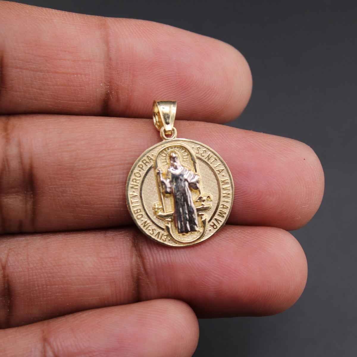 10K St. Benedict Pendant