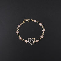 14K Quince Bracelet 7in