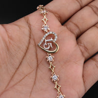 14K Quince Bracelet 7in