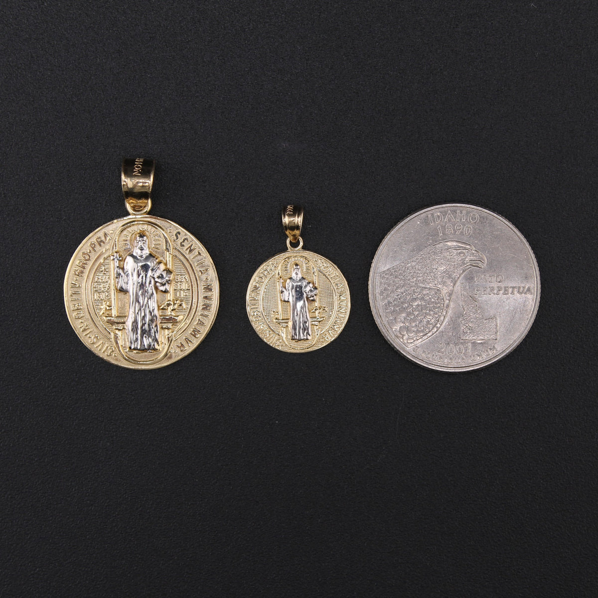 14K St. Benedict TT Pendant