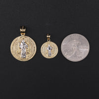 14K St. Benedict TT Pendant