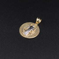 14K St. Benedict TT Pendant