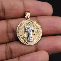 14K St. Benedict TT Pendant
