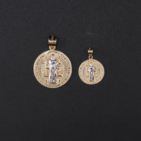14K St. Benedict TT Pendant