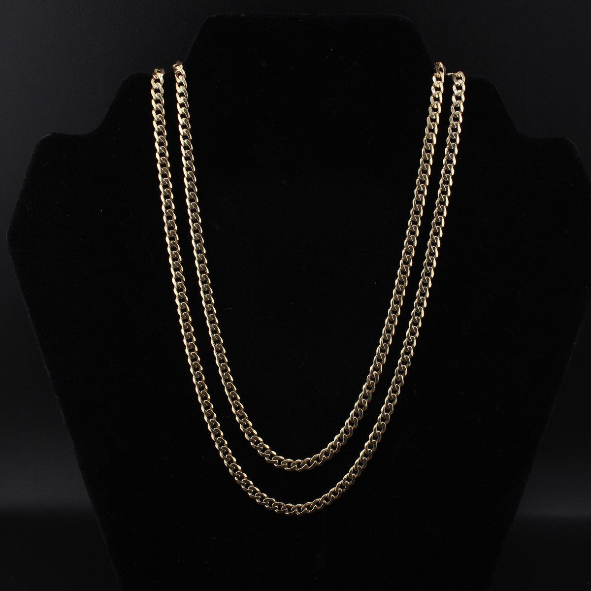 14K M. Cuban YG Chain 4mm