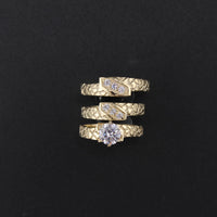10K Trio Set 6.4g YG Ring