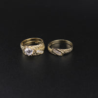 10K Trio Set 6.4g YG Ring