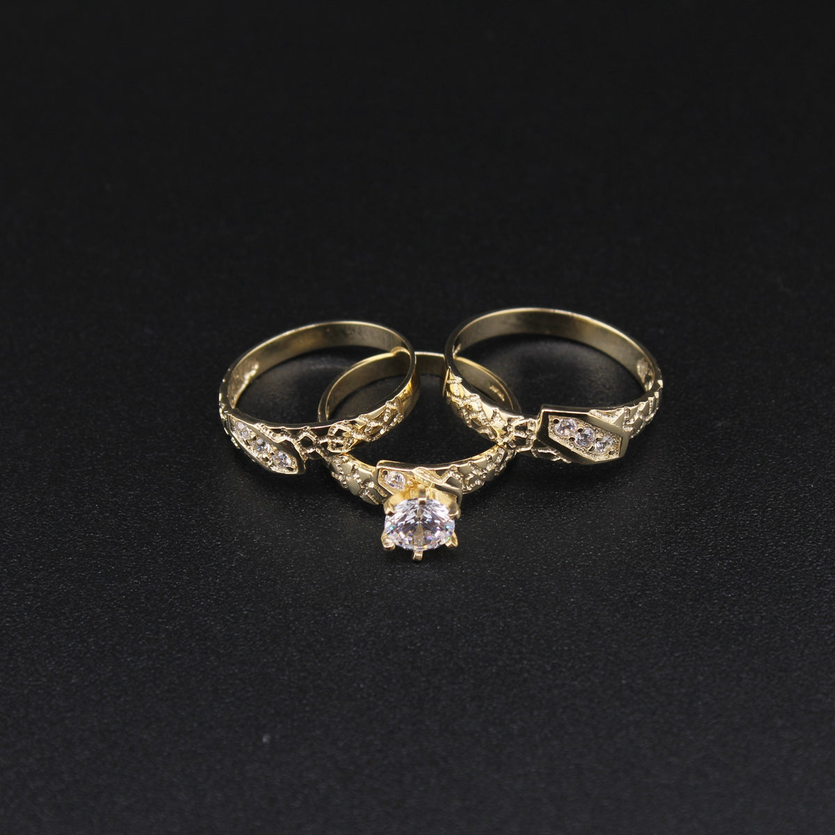 10K Trio Set 6.4g YG Ring