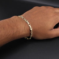 10K YG Bracelet 7.5in