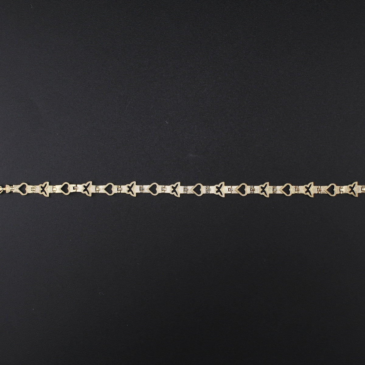 10K YG Bracelet 7.5in