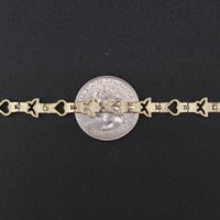 10K YG Bracelet 7.5in