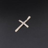 10K 0.49CTW Diamond Cross Pendant 5.2g YG