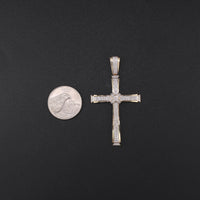 10K 0.49CTW Diamond Cross Pendant 5.2g YG