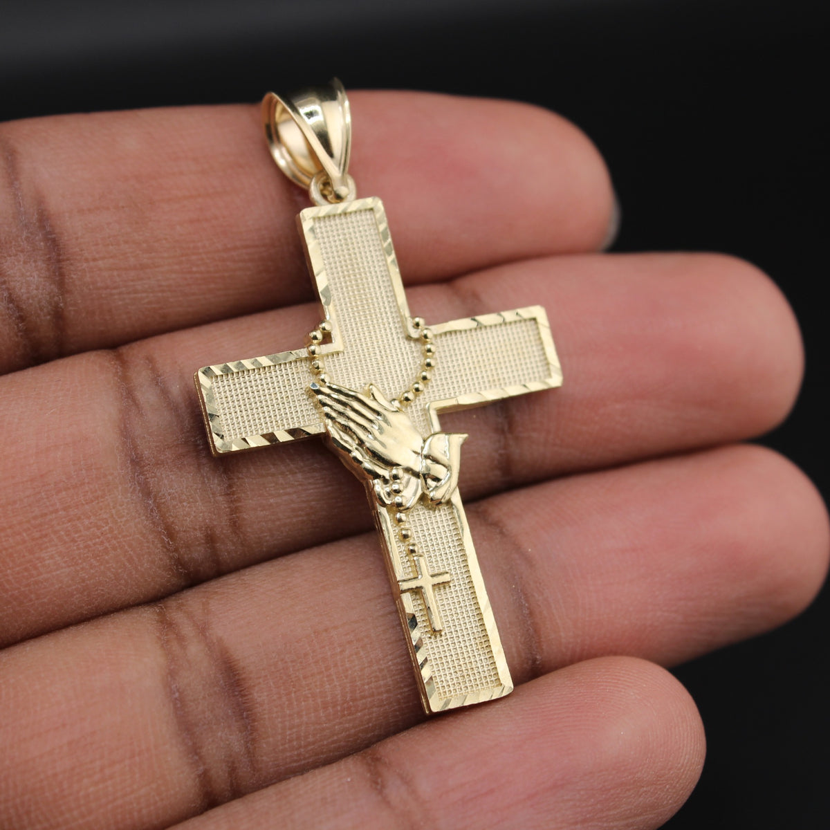 10K Cross YG Pendant