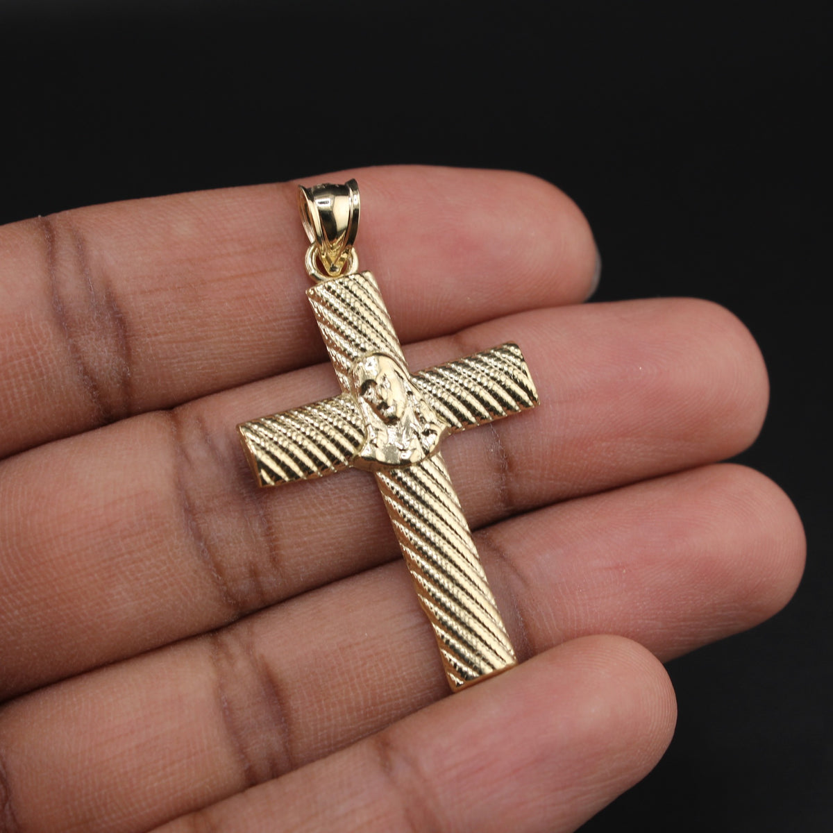 10K Cross YG Pendant