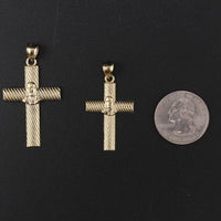 10K Cross YG Pendant