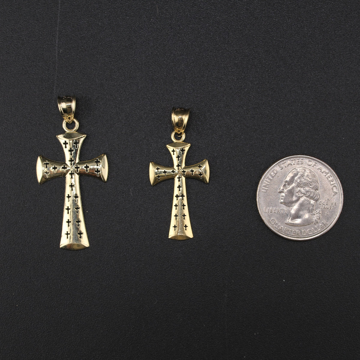 10K Cross YG Pendant