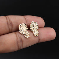 10K NUGGET 2.1g YG Earring