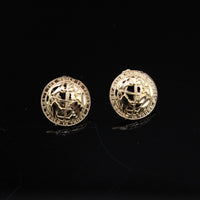 10K Studs Round 1.4g YG Earring