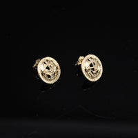 10K Studs Round 1.4g YG Earring