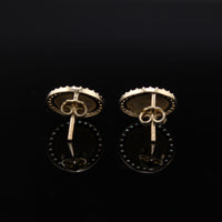 10K Studs Round 2.2g YG Earring