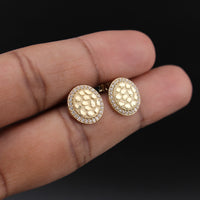 10K Studs Round 2.2g YG Earring