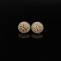 10K Studs Round 2.2g YG Earring
