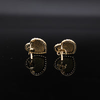 10K Studs Heart 2.2g YG Earring