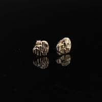 10K Studs Heart 1g YG Earring