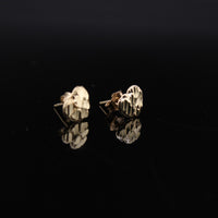 10K Studs Heart 1g YG Earring