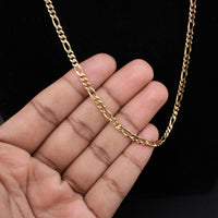14K Figaro 15g YG Chain 22in