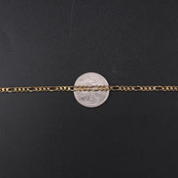 14K Figaro 15g YG Chain 22in