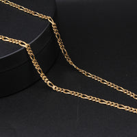 14K Figaro 15g YG Chain 22in