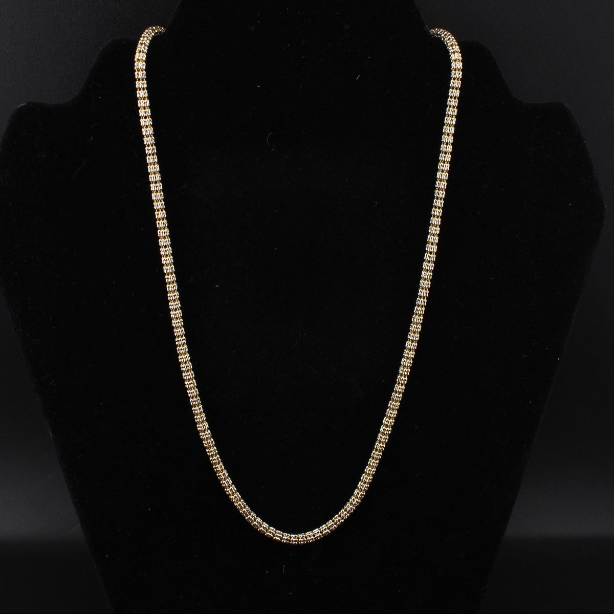 14K Ice 24.42g YG Chain 24in