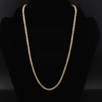 14K Ice 24.42g YG Chain 24in