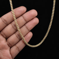 14K Ice 24.42g YG Chain 24in