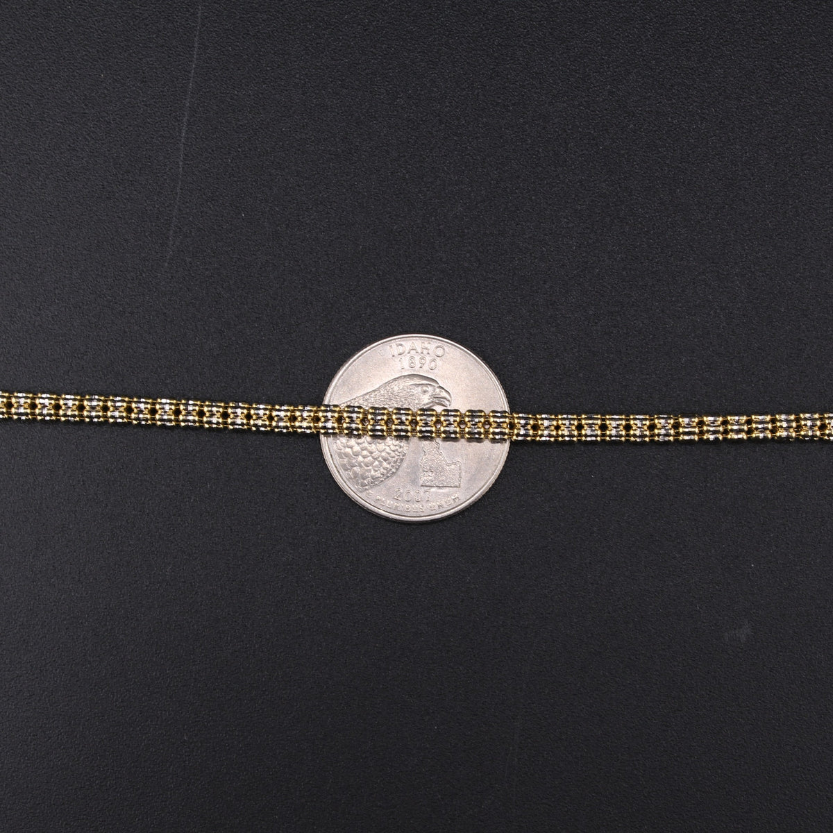 14K Ice 24.42g YG Chain 24in