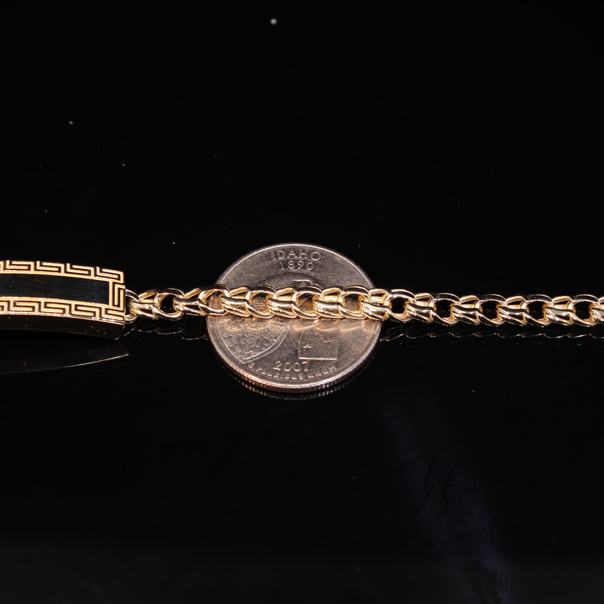 10K Chino 9.2g YG Bracelet 7.5in 5mm