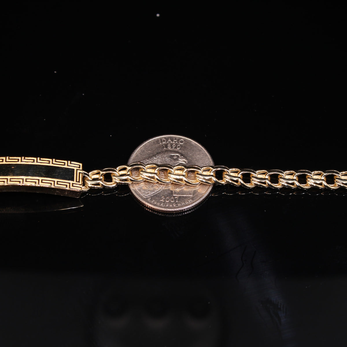 10K Chino 10.4g YG Bracelet 8in 6mm